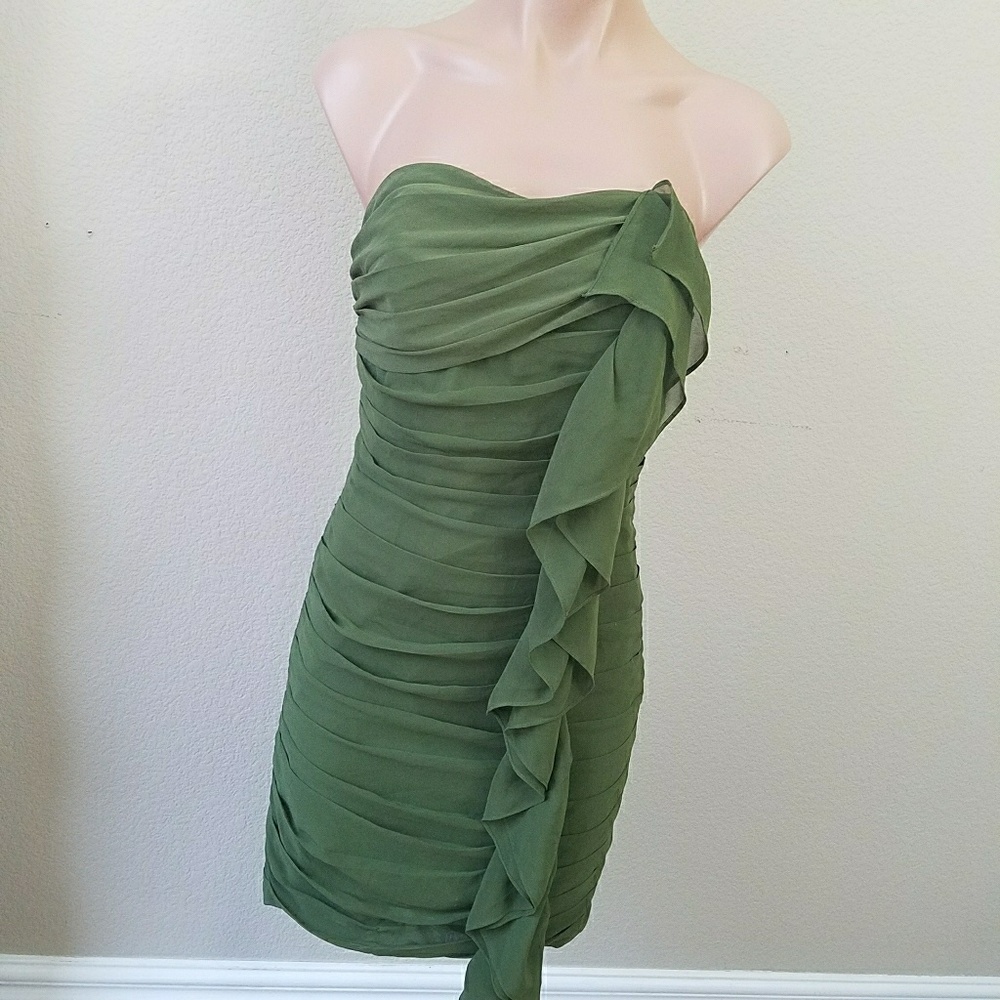 Beautiful Green Strapless Dress